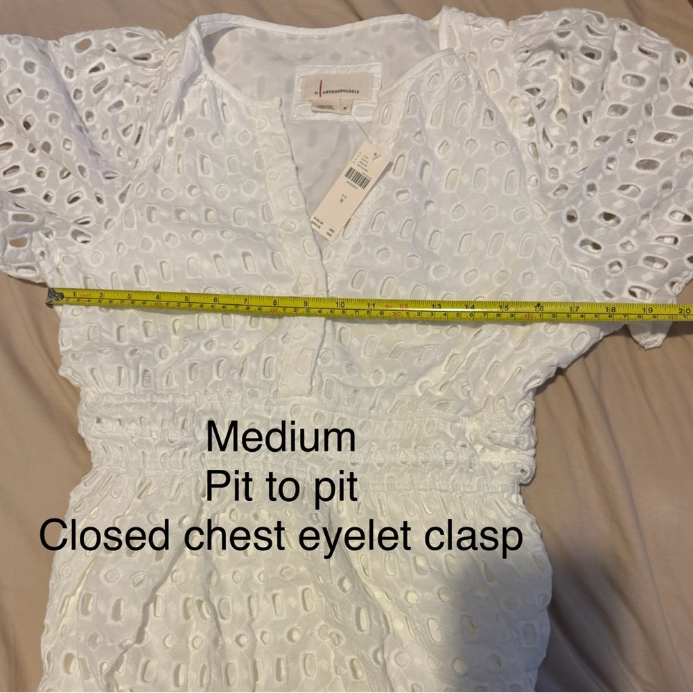 NWT Anthropologie Somerset Maxi Dress Eyelet Edition WHITE - Picture 3 of 16